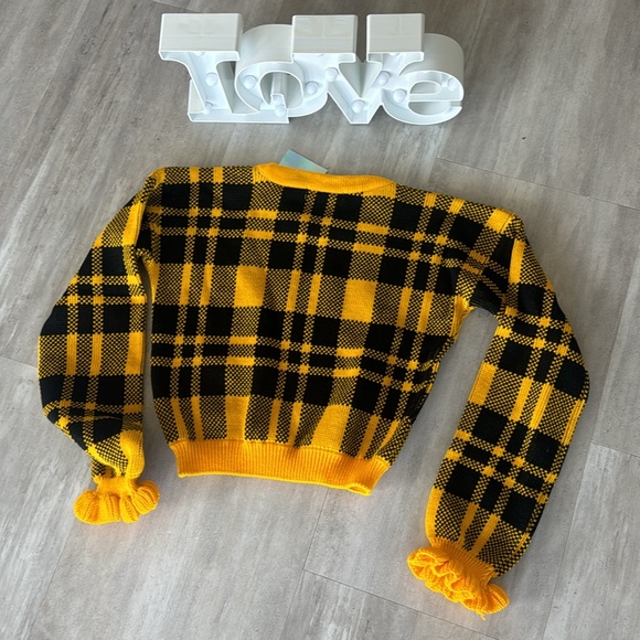 NWT Missguided Crop & Ruffle Sleeve Sweater - Picture 4 of 4